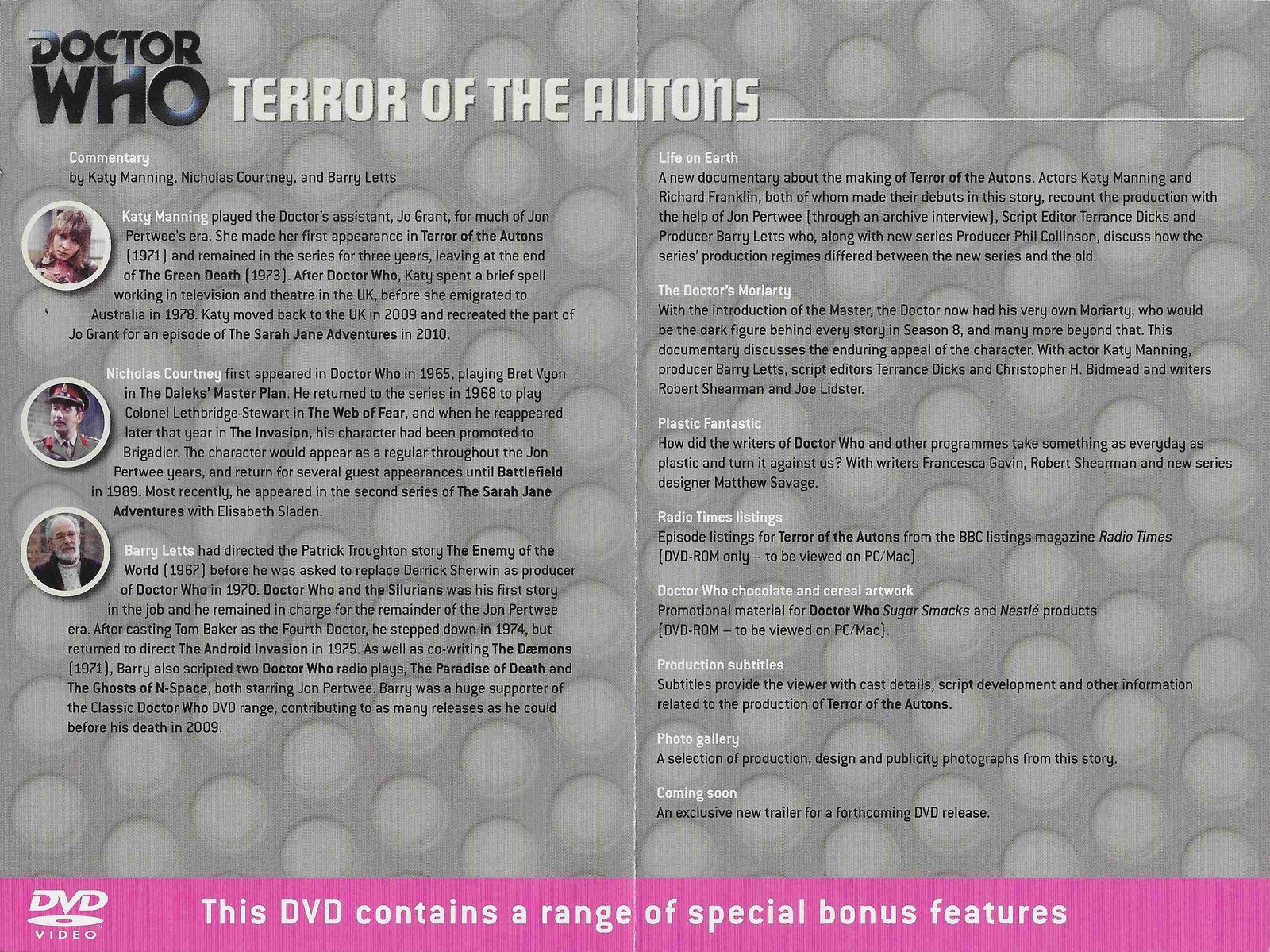 Inserts from BBCDVD 3135B
